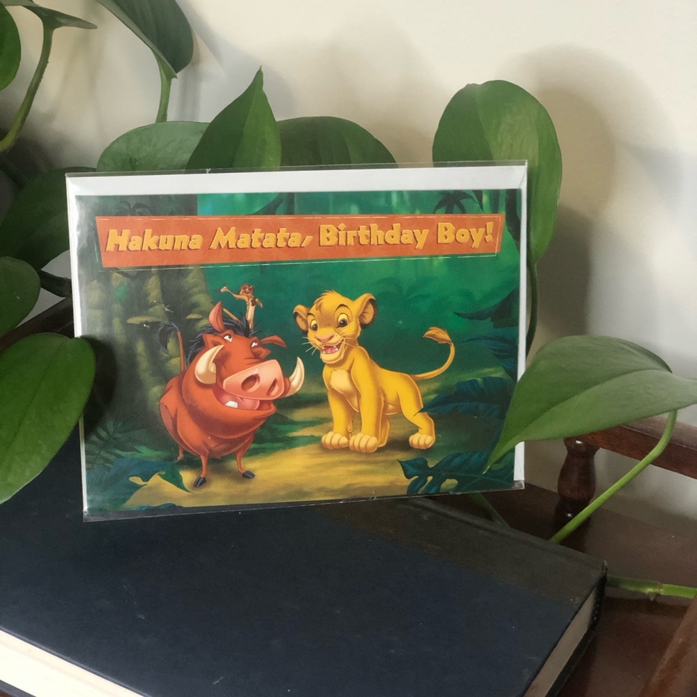 2007 Disney Lion King Birthday Card
